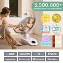 Momcozy CocoSway Babywippe, elektrische 3D-Motion, 6 Bewegungen & 4 Stufen, Fernbedienung, 8 Wiegenlieder, ab Geburt bis 9 kg. - 8