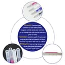 BUZIFU Marcadores de Costura Boligrafos Borrable Tela 12 Recambios y 4 Carcasas Vacías Bolígrafos para Costura Rotuladores Borrables para Tela,Borra con el Calor de la Plancha(Negro/Blanco/Azul/Rojo) - 4