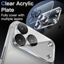 JETech Kameraschutz für iPhone 17 Pro 6,3 Zoll, 9H Gehärtetes Glas, Anti-Kratzer, Hat Keinen Einfluss auf die Hülle, Beeinträchtigt Nachtaufnahmen Nicht, HD Klar, 3 Stück (Durchsichtig) - 3