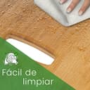 Tagliere in legno di bambù, dimensioni 30 x 40 cm, con tappo in silicone, scanalatura e manico - 3