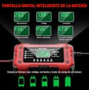 YDBAO 12V 15A Cargador de Batería de Coche Cargador Baterias Coche y Moto Inteligente con Reparación y Pantalla LCD y Múltiples Protecciones Cargador bateria para Coche Moto AGM SLA Gel LiFePO4 - 2