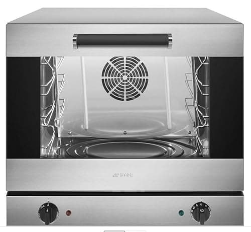 Franza - Forno elettrico professionale acciaio inox per Smeg termoventilato a convenzione 4 teglie libera installazione da appoggio ALFA43X