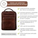 STILORD 'Nicky' Mochila para Ordenador portátil de 13 Pulgadas de Cuero Grandes Mujeres Hombres Vintage Equipaje de Mano Mochila de Viaje, Color:Salerno - marrón - 7