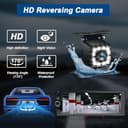 Radio Coche 1 DIN con Carplay Inalámbrico - Pantalla Táctil de 6.86 Pulgadas, Radio CarPlay 1 DIN Soporte Mirror Link para con Cámara de Respaldo, RDS FM Radio/Type-C de Recharge/Mic/SWC - 6