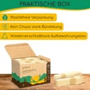 greenli® Einwegbesteck Set - 200 Holzgabeln und Holzmesser - Nachhaltiges Einweggeschirr Set aus Holz - 3
