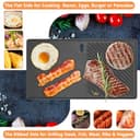 7637 Spirit Griddle Insert for Weber Spirit 2 Grill Part GS4 Spirit II/I 200 SER E210 E220 S210,Webber Spirit 200/300(2025) Replacement for Weber Grill Accessories Spirit Grate&Griddle Plate Cast Iron - 7