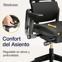 Steelcase Please, silla de oficina ergonómica con respaldo alto regulable en altura y brazos regulables Ónix; Fabricado en Europa - 6