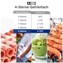 CHIQ Kühlschrank mit Gefrierfach No Frost | 356 L | 200 cm H, 60 cm B, 63 cm T| Smart Kontrol, Eco Mode, Leise 35 dB | 4-Sterne-Gefrieren, Schnellkühlung, LED-Touch-Display | FBM351NEI42 - 10