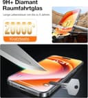 TORRAS Präzise für iPhone 17 Pro für Panzerglas [Full Screen] Exklusive Schutzfolie für iPhone 17 Pro Folie 9H+ glas [Nr.1 Stoßfest], Auto Montage, Kompatibel mit Hülle, 2 Stück - 5