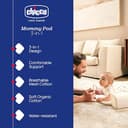 Chicco Mommy Pod 3in1, Riduttore Lettino Neonato, 81 cm x 49 cm, Nido per Bebè, 0-3 mesi per la Nanna, 0-8 mesi per il Tummy Time, Rivestimento in Cotone Organico, Lavabile in Lavatrice, Beige - 2