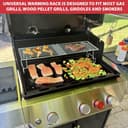 GLOWYE Griglia riscaldante Universale per Barbecue a Gas a Pellet, in Legno, Regolabile, per Traeger, Weber, Blackstone, Pit Boss e la Maggior Parte delle Piastre Piatte da Tavolo - 7