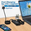 Byprlvps 130W USB C Laptop Charger Compatible with Dell XPS 15 9500 9510 9520 9530 9575 2in1 17 9700 9710 9720 9730 Precision 5550 5560 5530 5570 5470 5480 5760 Latitude 5431 5531 Computer Power Cord - 2