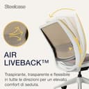 Sedia da Ufficio ergonomica Steelcase Series 2 con Supporto Lombare LiveBack e braccioli 4D Lentil, Prodotto in Europa - 5