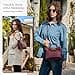 Bolso de mano tejido para mujer, bolso de hombro de cuero, bolso de mano de diseñador con asa superior, Borgoña, Medium - 2