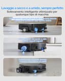 ECOVACS DEEBOT T80S OMNI Robot Aspirapolvere Lavapavimenti, 24800 Pa, OZMO ROLLER 2.0, ZeroTangle 3.0, Triple Lift, Lavaggio Mocio con Acqua Calda a 40-75 °C, Asciugatura ad Aria Calda, Nero - 5