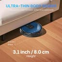 Deenkee Robot Vacuum Cleaner with Mop, 5000Pa Ultra Strong Suction 4-in-1 Robotic Vacuums, Auto Carpet Boost, Long Running Time, Alexa/App/WiFi for Pet Hair Hard Floor - Sky Blue - 6