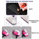 BUZIFU Marcadores de Costura Boligrafos Borrable Tela 12 Recambios y 4 Carcasas Vacías Bolígrafos para Costura Rotuladores Borrables para Tela,Borra con el Calor de la Plancha(Negro/Blanco/Azul/Rojo) - 3