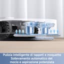 Mova E40 Ultra Robot Aspirapolvere e Lavapavimenti, Potenza 19000Pa, Tecnologia Mocio MaxiReach, Spazzola Laterale Antigroviglio, Stazione All-in-One, 75 Giorni di Pulizia Automatica,Bianco - 8