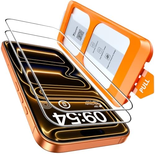 TOCOL für iPhone 17 Pro Max für Panzerglas 6,9 Zoll, Full Screen Automatische Installation 9H Folie Stoßfest Kratzfest Anti-Fingerabdruck Blasenfrei, Kompatibel mit Hülle, 2 Stück