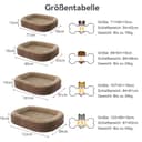 Pawk Orthopädisches Hundebett Mittelgroße Hunde, Vierseitiges Nackenrolle Kissen Hundebett Orthopädisch, Memory Foam Hundekorb Wasserdicht rutschfest, Hundebetten Abnehmbar und Waschbar - 6