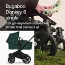 Bugaboo Donkey 6 Single Pushchair, Convertible to Double and Twin Stroller, Pram for Newborn and Toddler, Double Storage Space & Side Basket, Easy to Maneuver One Hand Steering, Fern Green - 2