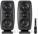 IK Multimedia iLoud MTM MKII - Coppia di monitor da studio hi-end compatti di nuova generazione con correzione ambientale ARC integrata, emulazione dei diffusori, 100W. Include microfono ARC. Nero - 1