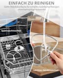 HOMGEN 3 stück Mixeraufsätze für KitchenAid Standmixer 4.5-5 QT – Edelstahl Kitchenaid Mixer-Zubehör aus Stahl enthalten K45WW Schneebesen, K45DH Knethaken, K45B Flachrührer - 7