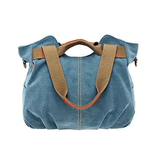 Chikencall Women Ladies Bags Casual Vintage Hobo Canvas Mulit-Pocket Daily Purse Messenger Top Handle Shoulder Large Tote Shopper Handbag Shopping Graffiti European Style Bags