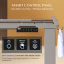 FLEXISPOT Höhenverstellbarer Schreibtisch Gestell, Elektrisch Tischbeine mit 2 Motoren & LED-Höhenanzeige & 4 Speicherfunktionen, inkl. 2 Haken & Kabelmanagement, Grau - 5