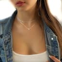 Annika Bella Collana Pendente Cuore, Collane da donna in argento 925,Gioielli minimalisti, Regalo di San Valentino per lei (Silver) - 7