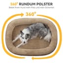 Pawk Orthopädisches Hundebett Mittelgroße Hunde, Vierseitiges Nackenrolle Kissen Hundebett Orthopädisch, Memory Foam Hundekorb Wasserdicht rutschfest, Hundebetten Abnehmbar und Waschbar - 8