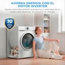 Midea Lavadora 8kg Carga Frontal 1950W, 1350 rpm con Motor Inverter - Lavadoras con 15 Programas y Tecnología Healthguard - Washing Machine Bajo Consumo, Lavado Rápido, Función Vapor y Modo Eco - 8