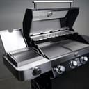 Grillrost.com Das Original Piastra Grill in Acciaio Inox | plancha 45x34cm - Adatta per Napoleon Le/Lex/Prestige & Rösle | 4mm Massiccio - 4