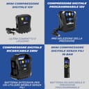 MICHELIN Compressore gonfiatore senza filo ricaricabile digitale portatile 6,9bar 100psi - 6