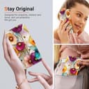 BLOTECH Portafoglio Flip per Realme GT Neo6 Custodia Flip Case Libro in Pelle, Flip Cover, TPU Silicone, Funzione Supporto Magnetica,Motivi floreali colorati per Realme GT Neo6 - 6