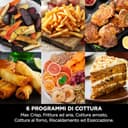 Ninja Friggitrice ad Aria MAX, 6.2L Digitale, 5 in 1, Antiaderente, Cottura Senza Olio, per Arrostire, Cuocere al Forno, Formato Famiglia, Cestello e Piastra Lavabili in Lavastoviglie, Grigio AF180EU - 4