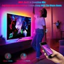 5.5M LED TV Retroilluminazione Strisce, per TV da 75-85 Pollici, Striscia LED Sincronizzazione Musicale con APP & Telecomando Controllo, Alimentazione USB, per Adatto a PC Monitore e Camera da Letto - 4