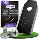 Filzada® 45x Lame per Robot Tagliaerba - Carbonio BLACK - adatto a tutti gli Husqvarna Automower - Lame Robot Tagliaerba adatto a Husqvarna 305, 308, 310, 315, 320, 420, e molti altri. con viti - 1