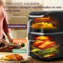Cosori Turbo Tower Pro Freidora de Aire 10,8 Litro, Revestimiento Cerámico sin PFOA ni Teflon, Doble Resistencias 2630W con Motor DC y Dual Blaze, Air Fryer Doble Cesta Vertical, Fácil de Limpiar - 10