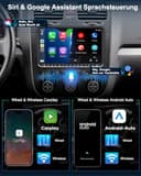 VW Autoradio mit Bildschirm 2+64GB für Golf 5 6 Polo T5 Passat Touran Seat Skoda, 2Din Bluetooth Auto Radio mit Navi DAB WLAN FM/AM, Apple Carplay, Android Auto, Lenkrad Strg,Android 14 (9 Zoll) - 2