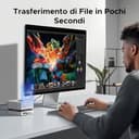 UGREEN Docking Station Compatibile con Mac Mini M4 e M4 Pro Dock Station 10 in 1 Hub USB C con Alloggiamento M.2 NVME SSD Lettore di Schede SD TF 7 Porte USB 10Gbps 5Gbps - 7