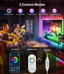 Daymeet Striscia LED TV RGB 4m, Retroilluminazione TV per 55-75 Pollici, Luci LED RGB con App + Telecomando, Sincro Musicale, Effetto Arcobaleno Dinamico, Alimentazione USB per Monitor HDTV - 3