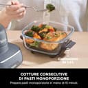 Ninja CRISPi Friggitrice ad Aria Portatile, 3.8L, 4 in 1: Frittura, Cottura Arrosto, Mantiene Cibo Caldo e Croccante, Compatta, 2 Contenitori Vetro Rimovibili, 1700W, Grigio FN101EUGY - 14