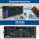 Radio Coche 1 DIN con Carplay Inalámbrico - Pantalla Táctil de 6.86 Pulgadas, Radio CarPlay 1 DIN Soporte Mirror Link para con Cámara de Respaldo, RDS FM Radio/Type-C de Recharge/Mic/SWC - 5