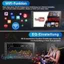 DAB Autoradio mit Bildschirm Android Doppel Din Radio Wireless Carplay Android Auto, 8-Core 2G+32G 7 Zoll Car Play Auto Radio 2 Din Touch Display mit Navi, DAB Plus, Bluetooth, GPS, WiFi, AM/FM/RDS - 6
