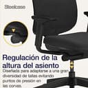 Steelcase Reply Air, silla de oficina ergonómica con respaldo de malla, sujeción lumbar regulable en altura y brazos regulables Onyx/Black; Fabricado en Europa - 6