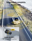 GKU Cámara de Coche Delantera y Trasera, Pantalla Táctil de 3.18", Dashcam 4K+1080P con Tarjeta SD de 64 GB, WiFi 5.8 GHz y GPS, Dash Cam Coche con Modo de Estacionamiento 24 h, Sensor G(ES) (D700-ES) - 8