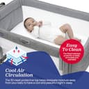 Chicco Doppelschichtiger Matratzenbezug für Next2Me Forever Co-Schlafbett, atmungsaktive Matratzenauflage, maschinenwaschbar, grau, 06079878000710 - 4