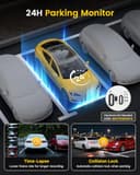 GKU 4K Dash Cam Front and Rear, 5GHz WiFi Dashcam with 64GB SD Card, Dual Car Camera Dash Cam with Parking Monitor, Night Vision, WDR, 170° Wide Angle, G-Sensor, Loop Recording, APP Control, Max 256GB - 5