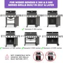 7599 Cast Iron Flat Griddle for Weber Genesis II 300 & 600 Series Grills, Fits E-310, S-310, E-315, E-335, E-610, S-610, Weber Genesis Grill Accessory - 3